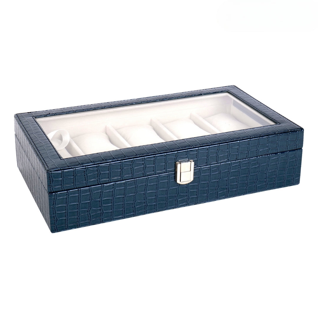 10 Slot Watch Box (With Glass Top)